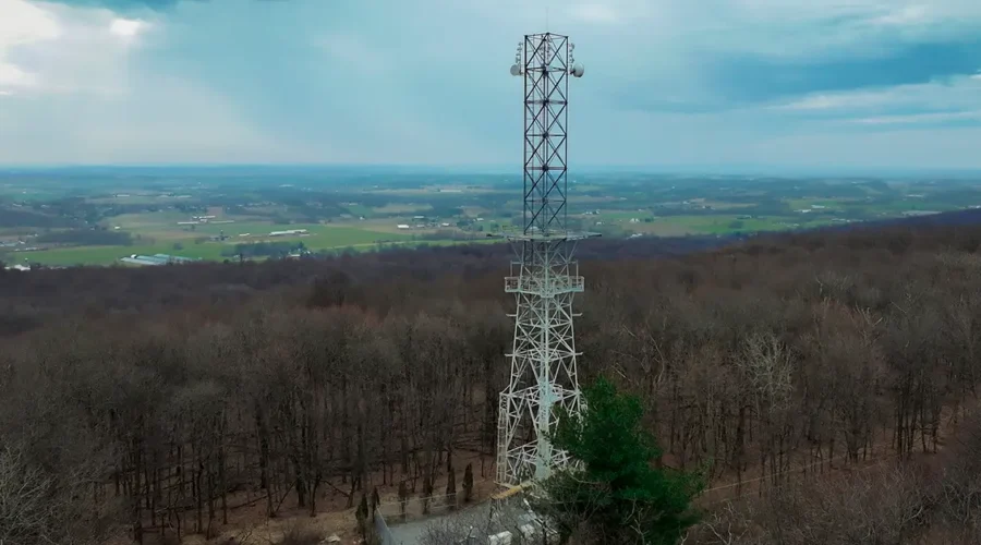 Upward Broadband Horseshoe Trail Tower serving norther Lancaster County and southern Lebanon County