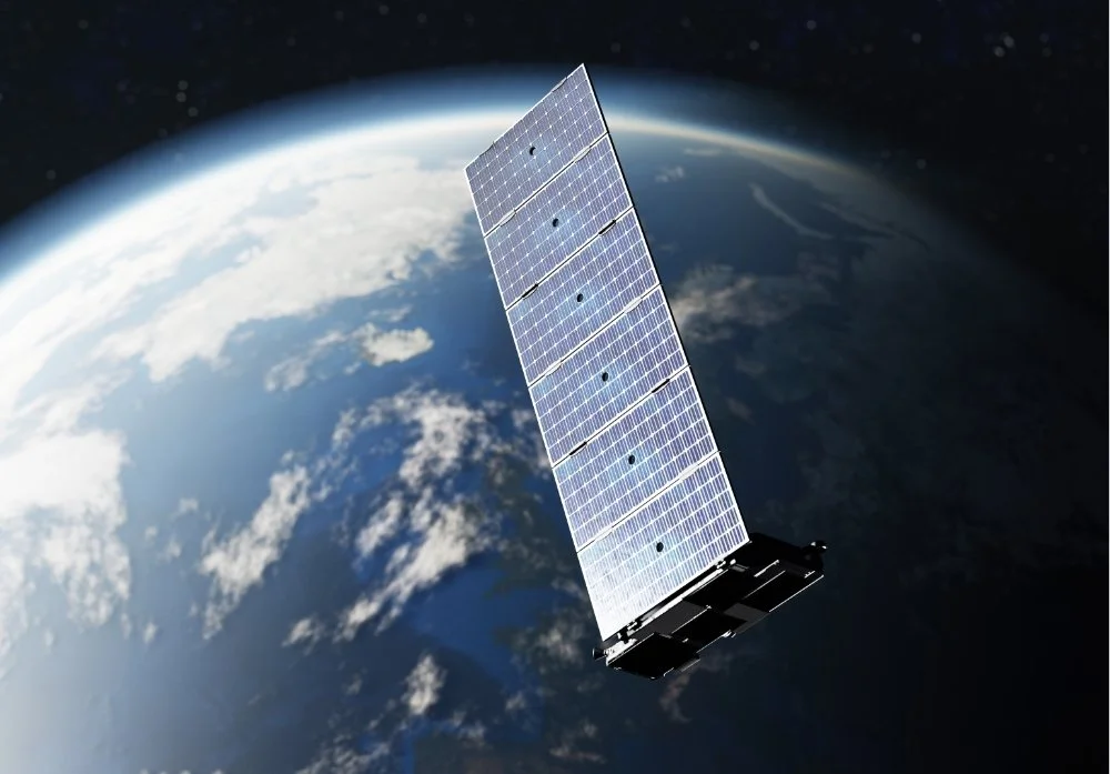 Starlink satellite orbiting Earth